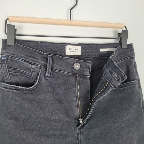 Citizens Of Humanity Size 27 Rocket Ankle Mid Rise Skinny Jeans Black - Picture 8 of 12